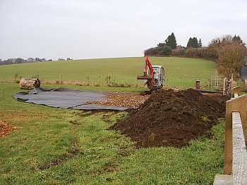 Picture of the work underway